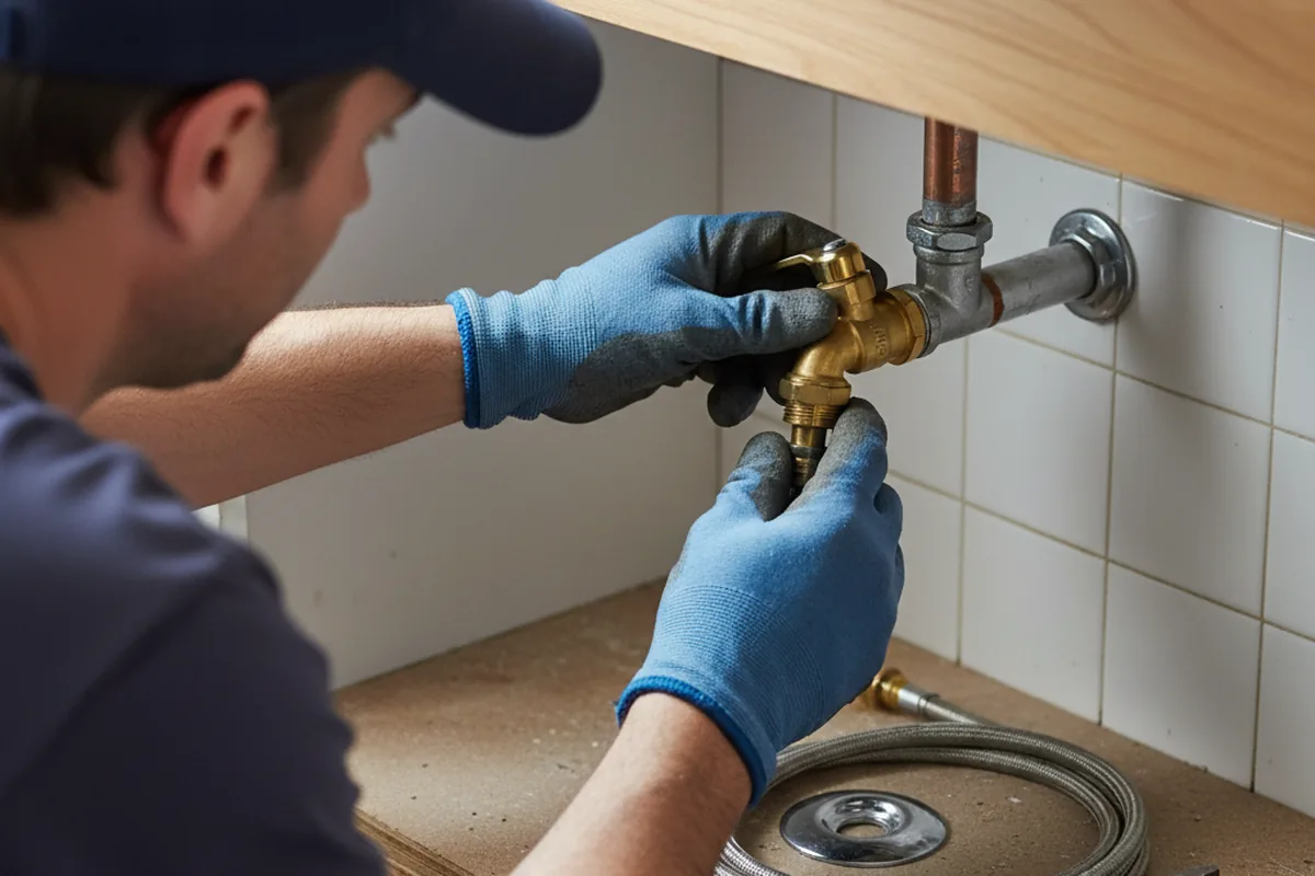 Shutoff valve and fitting work during Repiping in Arcadia